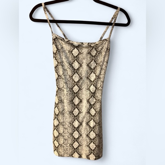 Windsor Dresses & Skirts - Windsor Snake Print Mini Dress XS | Bodycon Spaghetti Strap